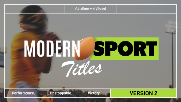 Videohive Modern Sport Titles V2 Titles template preview