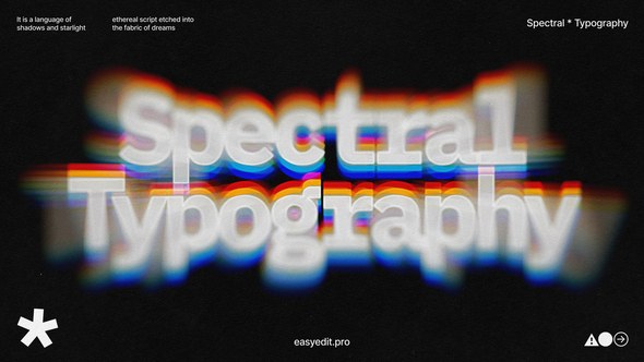Videohive Spectral Typography Titles template preview