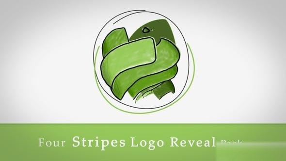 Videohive Stripes Logo Reveal Pack Logo Stings template preview