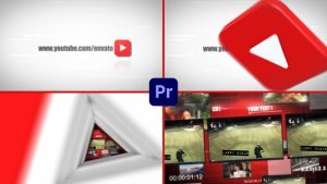 Youtube Action Channel Opener Premiere Pro template preview