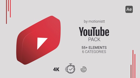 Videohive YouTube Pack 37263619 Broadcast-packages template preview