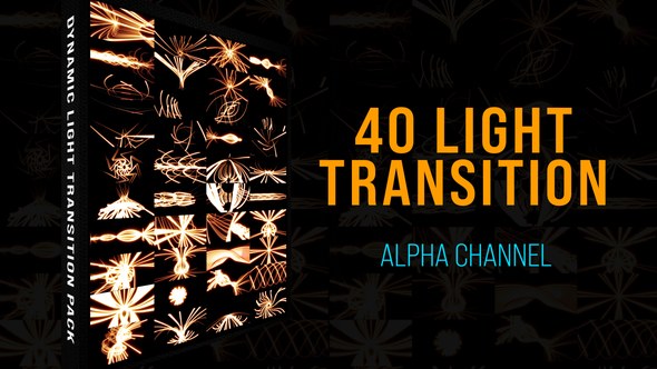 Videohive Light Lines Transition Pack Elements template preview