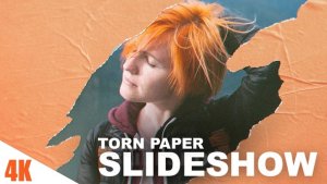 Torn Paper Slideshow Video Displays template preview