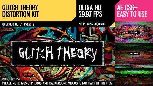 Videohive Glitch Theory (UltraHD Distortion Kit) Openers template preview