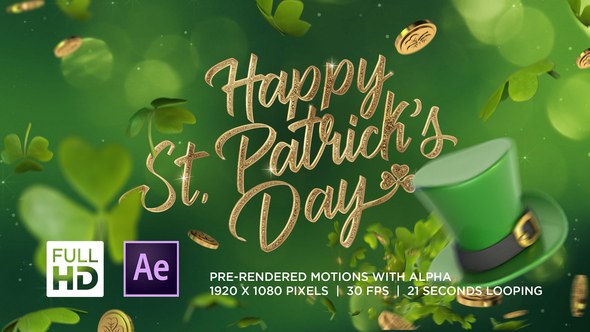 Videohive St Patrick's Day Greeting Openers template preview
