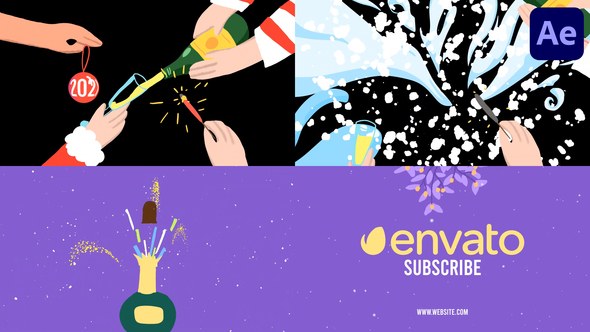 Videohive Christmas Celebration Logo Opener for After Effects Logo Stings template preview