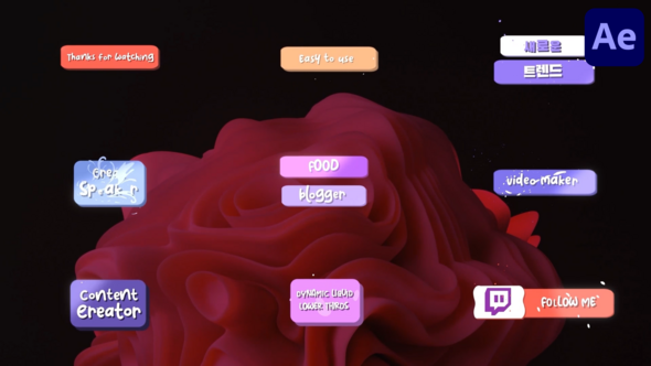 Videohive Dynamic Liquid Lower Thirds for After Effects Elements template preview