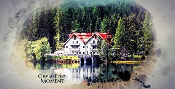 Videohive Watercolour Ink Slide Video Displays template preview