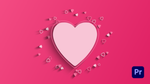 Love Heart Logo Reveal Premiere Pro template preview