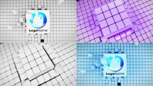 Videohive Cubes Build Up Intro Logo Stings template preview