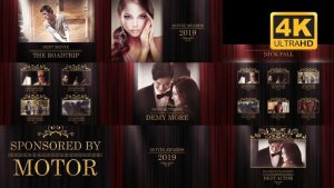Awards Presentation Pack Video Displays template preview