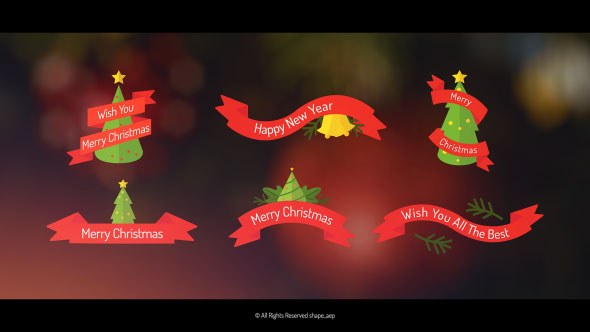 Christmas Video Displays template preview