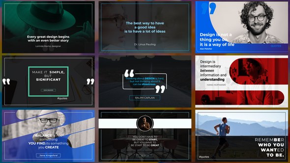 Videohive Full HD Quotes Titles template preview