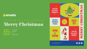 Videohive Christmas Instagram Post Portrait вЂ“ Creative After Effects Video Template 61104763 Product Promo template preview