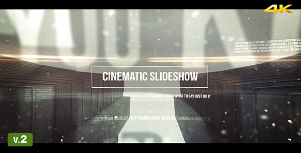 Cinematic Slideshow Video Displays template preview
