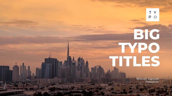 Videohive Big Typography Titles 39499138 Titles template preview