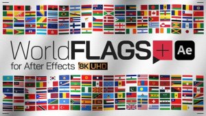 Videohive World Flags Plus for After Effects Elements template preview