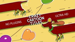 Videohive Crazy Cartoon Titles Titles template preview