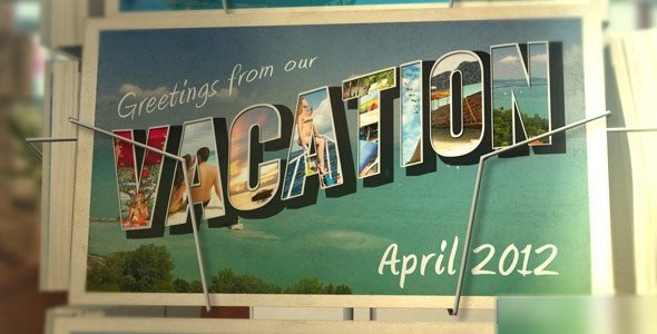 Postcard Vacation - After Effects Project (Videohive) Video Displays template preview