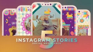 Cinco De Mayo Mexican Festival Instagram Reel MOGRT Premiere Pro Premiere Pro template preview