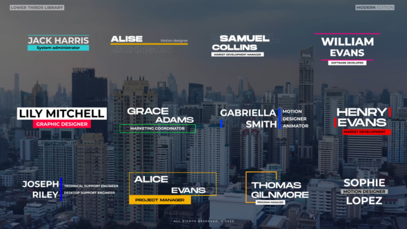 Videohive Lower Thirds V2 | After Effects Titles template preview