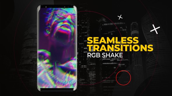 Videohive Vertical RGB Shake Transitions | After Effects Elements template preview