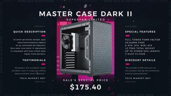 Videohive Cyber Tech Deals 3 Product Promo template preview