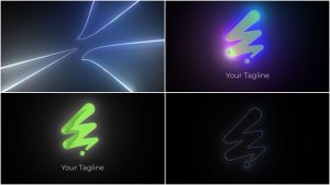 Videohive Glow Warp Logo Logo Stings template preview