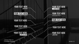 Videohive Minimal Call Outs | AE Titles template preview