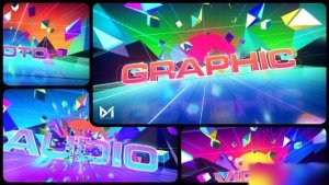 Videohive Retro Synthwave Opener Openers template preview