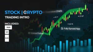 Videohive Crypto, Stock Trading Intro Logo Stings template preview