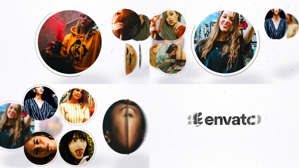 Rotation Photo Logo Premiere Pro template preview