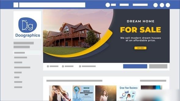 Videohive Real Estate Facebook Cover