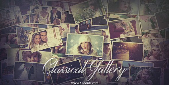 Videohive Classical Gallery Video Displays template preview