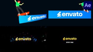 Videohive Skateboard Trick Logo Reveal for After Effects Logo Stings template preview