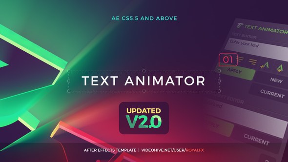 Videohive Text Animator 01: Creative Modern Titles v2 Titles template preview
