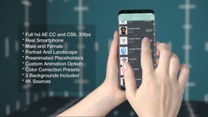 Smartphone App Promo Video Displays template preview