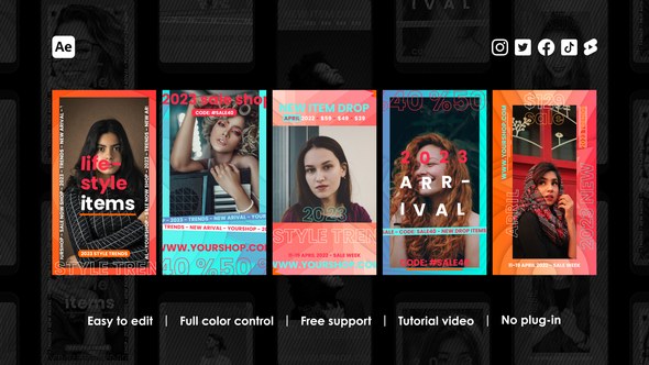 Videohive Street Wear Instagram Stories Product Promo template preview