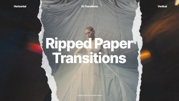 Videohive Ripped Paper Transitions 60173771 Elements template preview