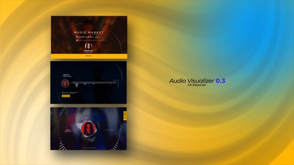 Videohive Audio Visualizer 0.3 Video Displays template preview