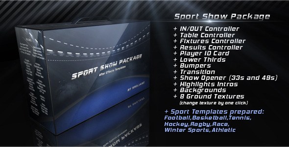 Videohive Sport Show Package Openers template preview