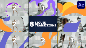 Videohive Liquid Transitions | After Effects 51516325 Elements template preview