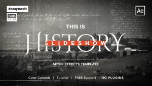 Videohive History Slideshow 39135046 Video Displays template preview