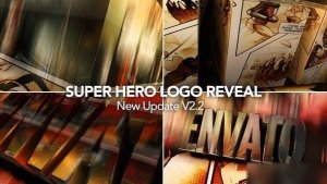 Videohive Super Hero Logo Reveal Title V2 Logo Stings template preview