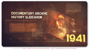 Videohive Documentary Archive History Slideshow Video Displays template preview