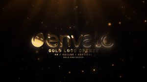 Videohive Gold Logo Opener 53434667 Logo Stings template preview