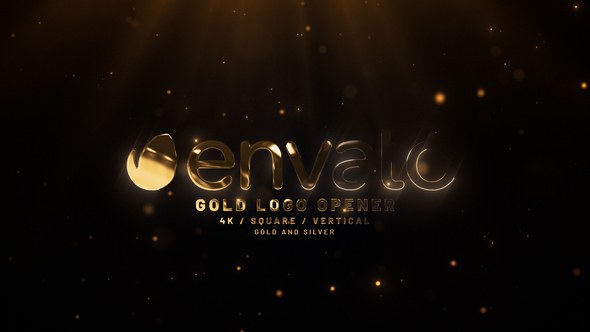Videohive Gold Logo Opener 53434667 Logo Stings template preview
