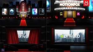 Videohive Curtain Cinema Logo Intro Reveal Openers template preview