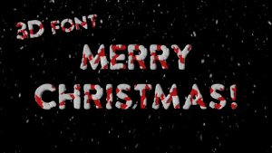 Videohive Christmas 3D Font Elements template preview