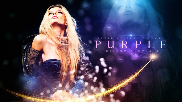 Videohive Purple Video Displays template preview